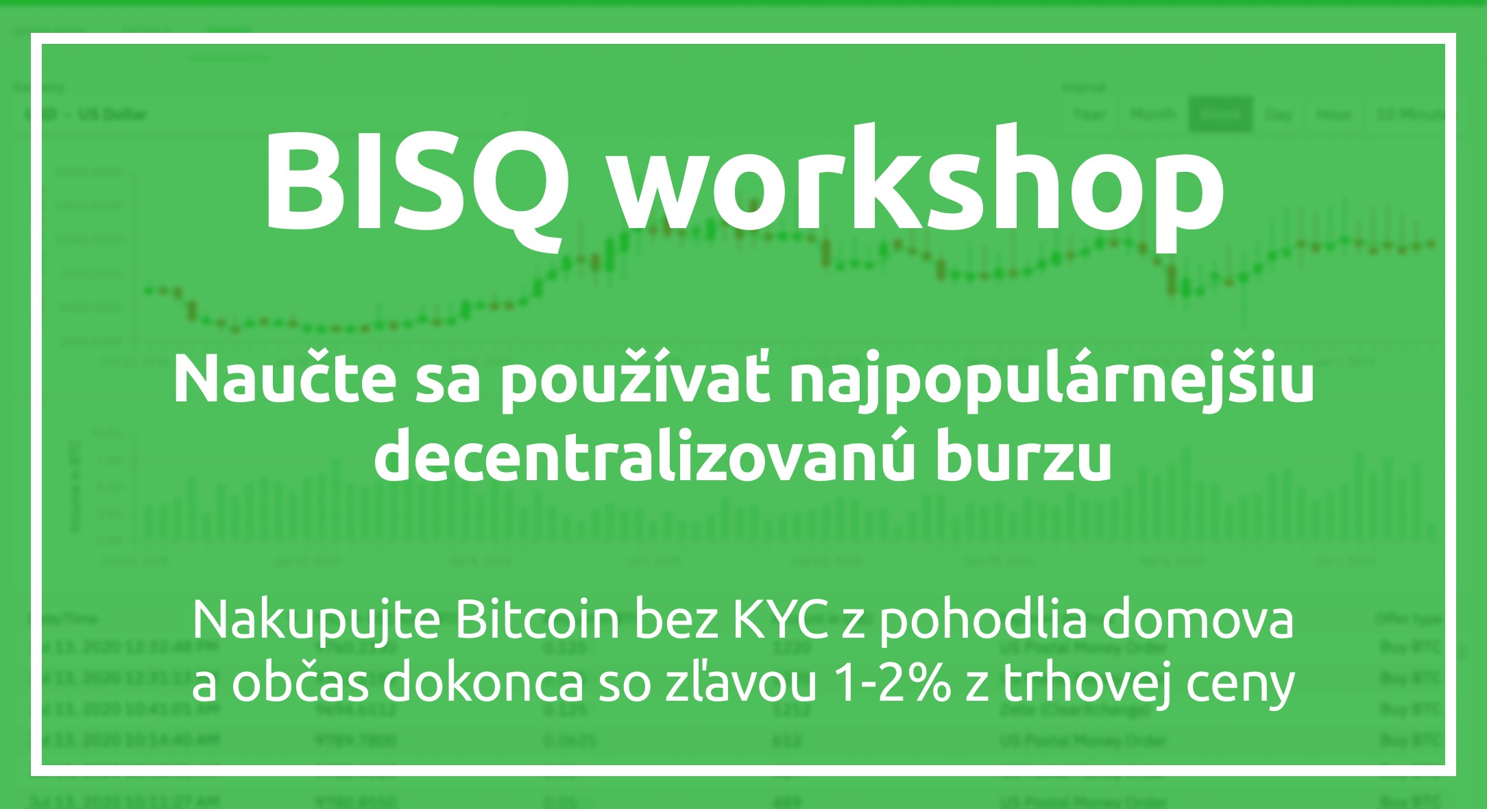 (SK) BISQ Workshop (2 hodinový videokurz)